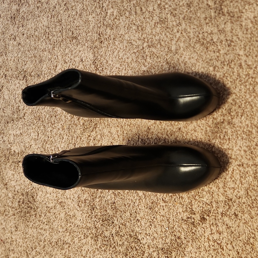 Platform black boots 6 inch heals